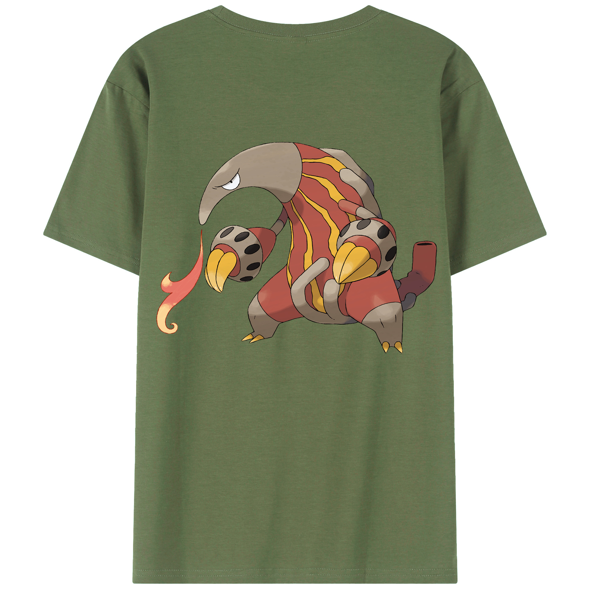 （画像用） ポケットモンスター Pokémon 綿100％ メンズ半袖Tシャツ（バックプリント） 通気性